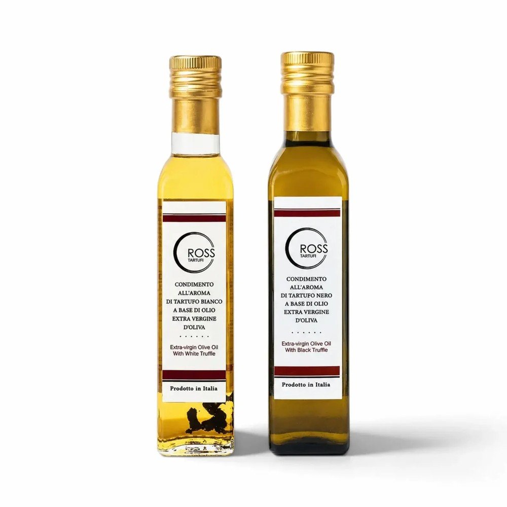 Комплект зехтин с аромат на черен и бял трюфел (2 x 250 ml)