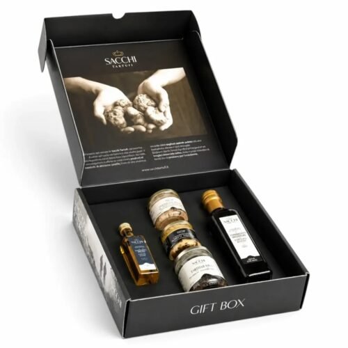 Vanity подаръчна кутия с трюфели – Пет гурме продукта